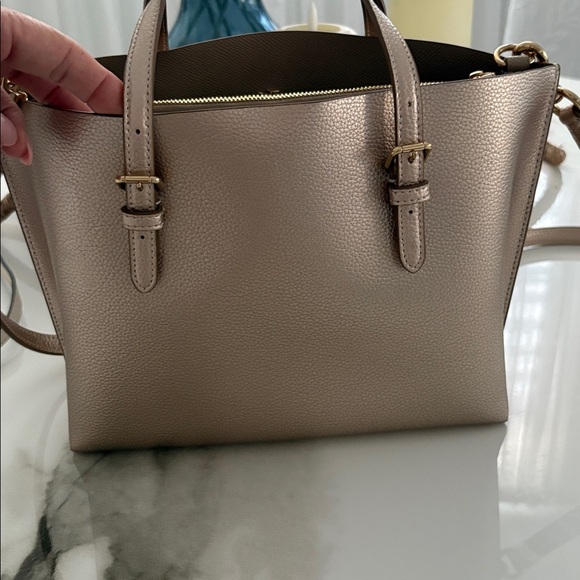 Coach Shimmering Gold Satchel - Picture 3 of 4